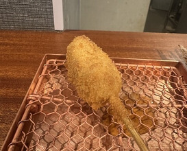 Dinner at kushikatsu daibon (串かつ だいぼん)