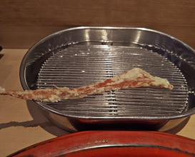 Dinner at Tempura Fukamachi (てんぷら 深町)