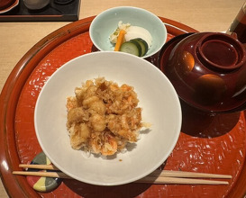 Dinner at Tempura Fukamachi (てんぷら 深町)