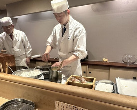 Dinner at Tempura Fukamachi (てんぷら 深町)