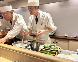 Dinner at Tempura Fukamachi (てんぷら 深町)