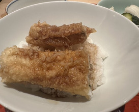 Dinner at Tempura Fukamachi (てんぷら 深町)