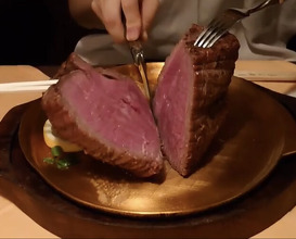 Dinner at Steak House Kitchen Ribbon (ステーキハウス キッチンリボン)