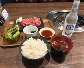 Dinner at Sumibi Yakiniku Kyuu (炭火焼肉 久)