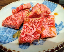 Dinner at Sumibi Yakiniku Kyuu (炭火焼肉 久)