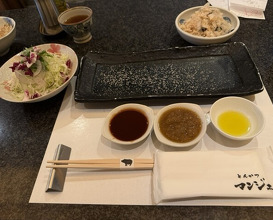 Dinner at Tonkatsu Mange (とんかつ マンジェ)