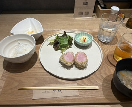 Dinner at Tonkatsu Narikura（Minami-Asagaya）