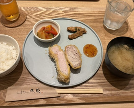 Dinner at Tonkatsu Narikura（Minami-Asagaya）