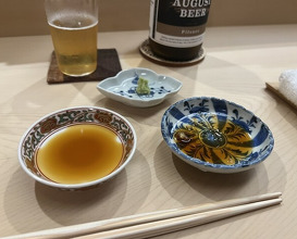 Dinner at Nihonbashi Kakigaracho Sugita