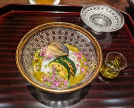 Dinner at Kashiwade no Tsukasa Suikouan (膳司 水光庵)