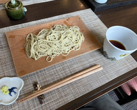 Dinner at Ishiusuhiki Soba Kobo Yama no Mi (石臼挽き蕎麦香房 山の実)