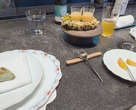 Dinner at Florilège