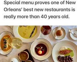 Dinner at Gautreau’s Restaurant