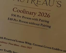 Dinner at Gautreau’s Restaurant