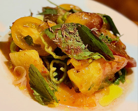 Dinner at Soho, London UK
