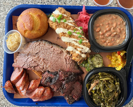 Dinner at Blue Hound Barbecue