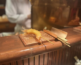 Dinner at Kushi Katsu A-bon (串かつ あーぼん)