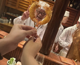 Dinner at Kushi Katsu A-bon (串かつ あーぼん)