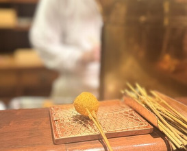 Dinner at Kushi Katsu A-bon (串かつ あーぼん)