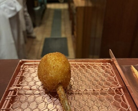 Dinner at Kushi Katsu A-bon (串かつ あーぼん)