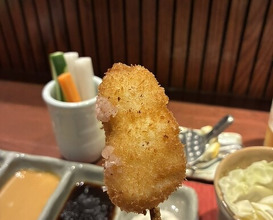 Dinner at Kushi Katsu A-bon (串かつ あーぼん)