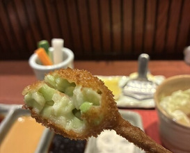 Dinner at Kushi Katsu A-bon (串かつ あーぼん)