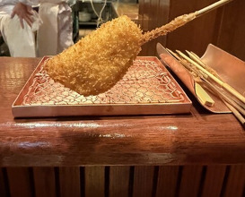 Dinner at Kushi Katsu A-bon (串かつ あーぼん)