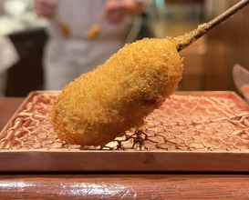 Dinner at Kushi Katsu A-bon (串かつ あーぼん)