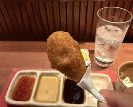 Dinner at Kushi Katsu A-bon (串かつ あーぼん)