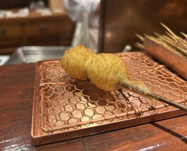 Dinner at Kushi Katsu A-bon (串かつ あーぼん)