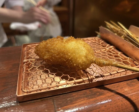 Dinner at Kushi Katsu A-bon (串かつ あーぼん)