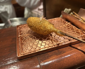 Dinner at Kushi Katsu A-bon (串かつ あーぼん)