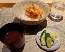 Dinner at Tempura Araki(Sapporo)