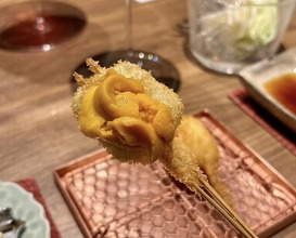 Dinner at kushikatsu daibon (串かつ だいぼん)