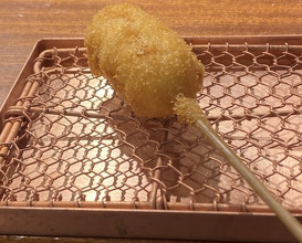 Dinner at kushikatsu daibon (串かつ だいぼん)
