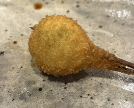 Dinner at kushikatsu daibon (串かつ だいぼん)
