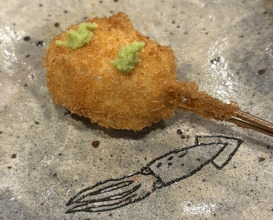 Dinner at kushikatsu daibon (串かつ だいぼん)