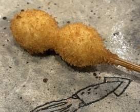 Dinner at kushikatsu daibon (串かつ だいぼん)