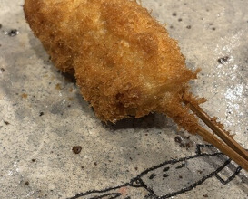 Dinner at kushikatsu daibon (串かつ だいぼん)