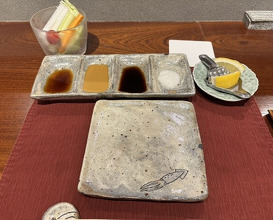 Dinner at kushikatsu daibon (串かつ だいぼん)