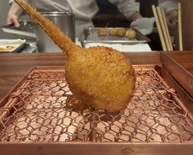 Dinner at kushikatsu daibon (串かつ だいぼん)