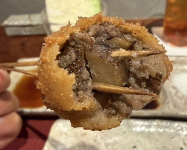 Dinner at kushikatsu daibon (串かつ だいぼん)