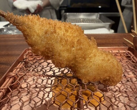 Dinner at kushikatsu daibon (串かつ だいぼん)