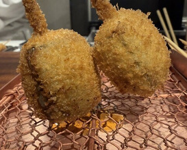 Dinner at kushikatsu daibon (串かつ だいぼん)