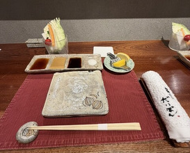 Dinner at kushikatsu daibon (串かつ だいぼん)