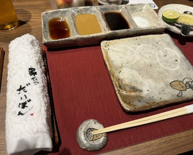 Dinner at kushikatsu daibon (串かつ だいぼん)