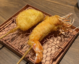 Dinner at kushikatsu daibon (串かつ だいぼん)