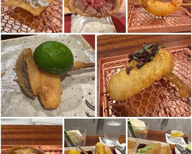 Dinner at kushikatsu daibon (串かつ だいぼん)