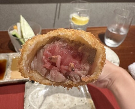 Dinner at kushikatsu daibon (串かつ だいぼん)