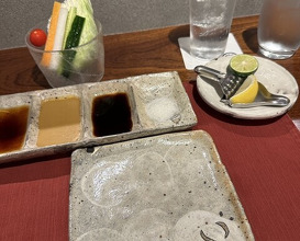 Dinner at kushikatsu daibon (串かつ だいぼん)